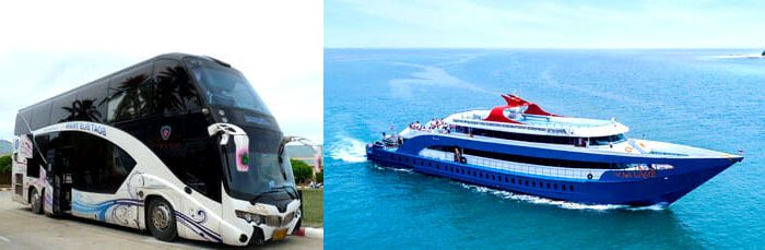 Como ir de Krabi a Koh Phangan en bus y ferry con Songserm